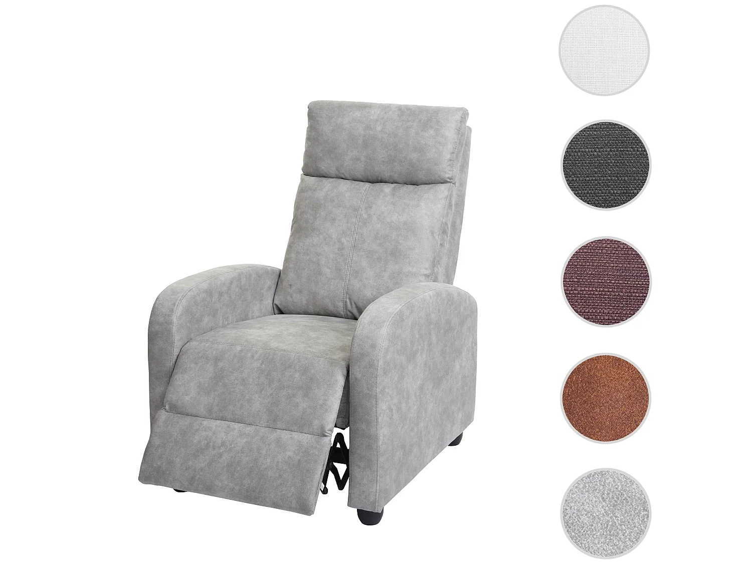 Leżanka MCW-F76,  vintage jasnoszary