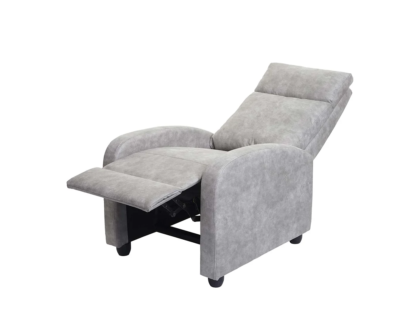 Fotel relaksacyjny MCW-F76,  vintage jasnoszary