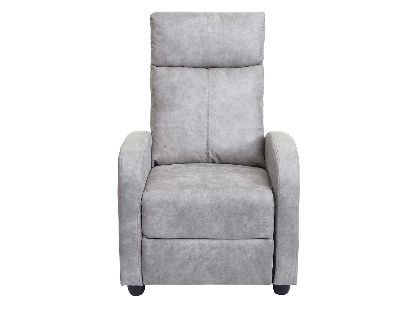 Fotel relaksacyjny MCW-F76,  vintage jasnoszary