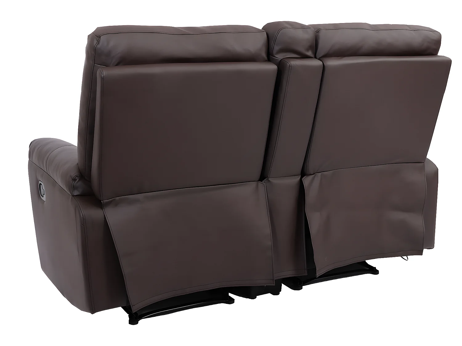 2-zits bioscoopstoel MCW-K17,  kunstleer bruin