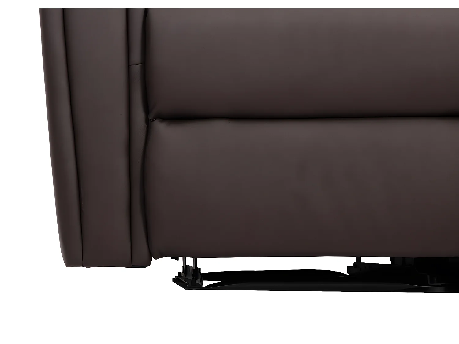 2-zits bioscoopstoel MCW-K17,  kunstleer bruin