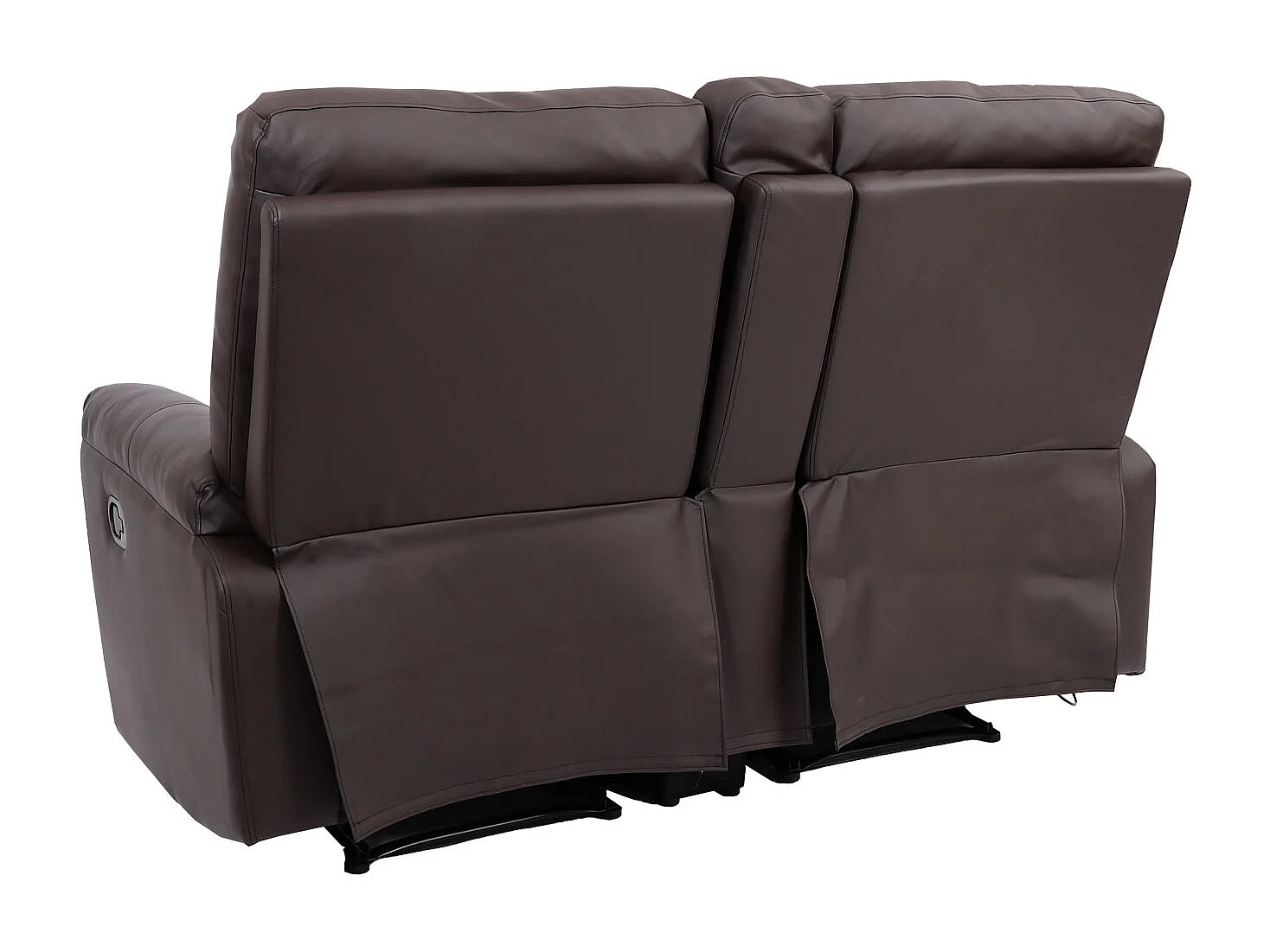 2-osobowy fotel kinowy MCW-K17,  imitacja skóry brązowy