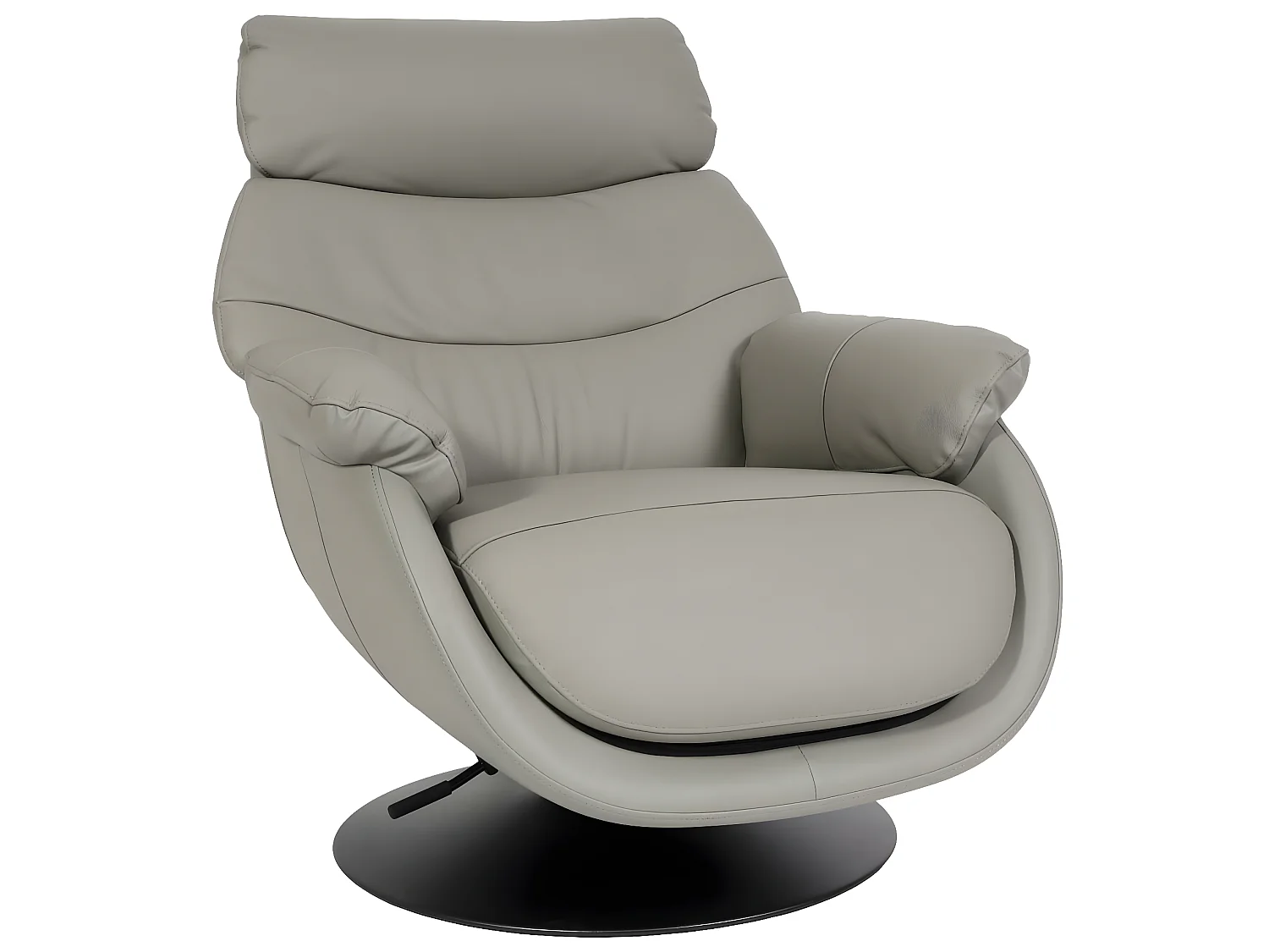 Relaxfauteuil met voetenbank MCW-K99,  grijs