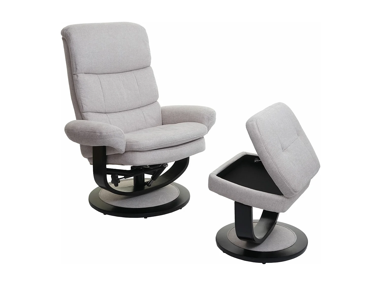 Leżanka MCW-C16,  tkanina/tekstylia kremowo-beżowy