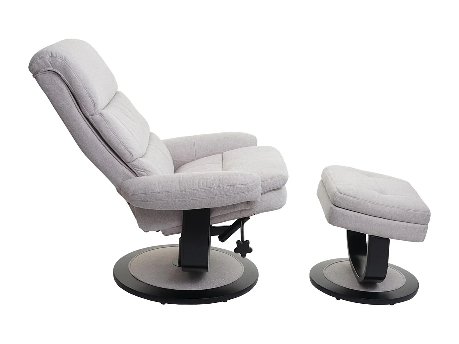 Relaxsessel MCW-C16, Stoff/Textil creme-beige