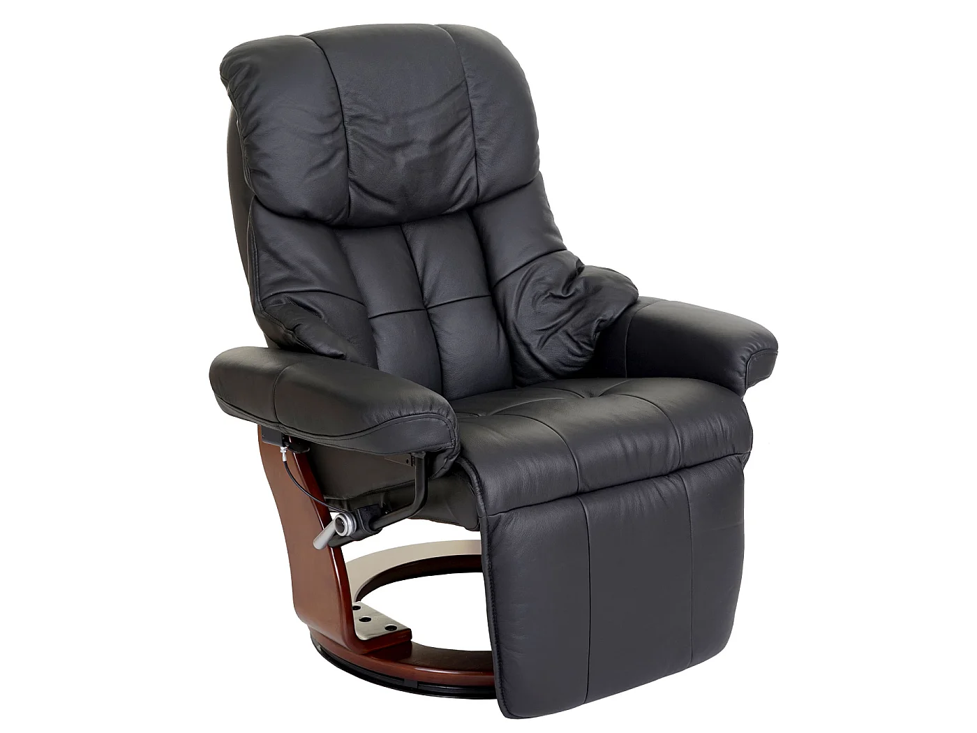 Sillón reclinable Windsor 2,  negro, aspecto nogal