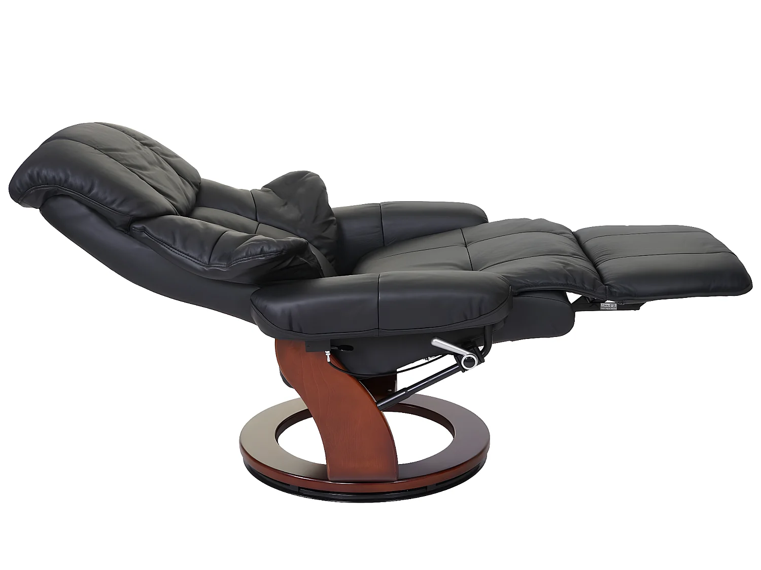 Sillón reclinable Windsor 2,  negro, aspecto nogal