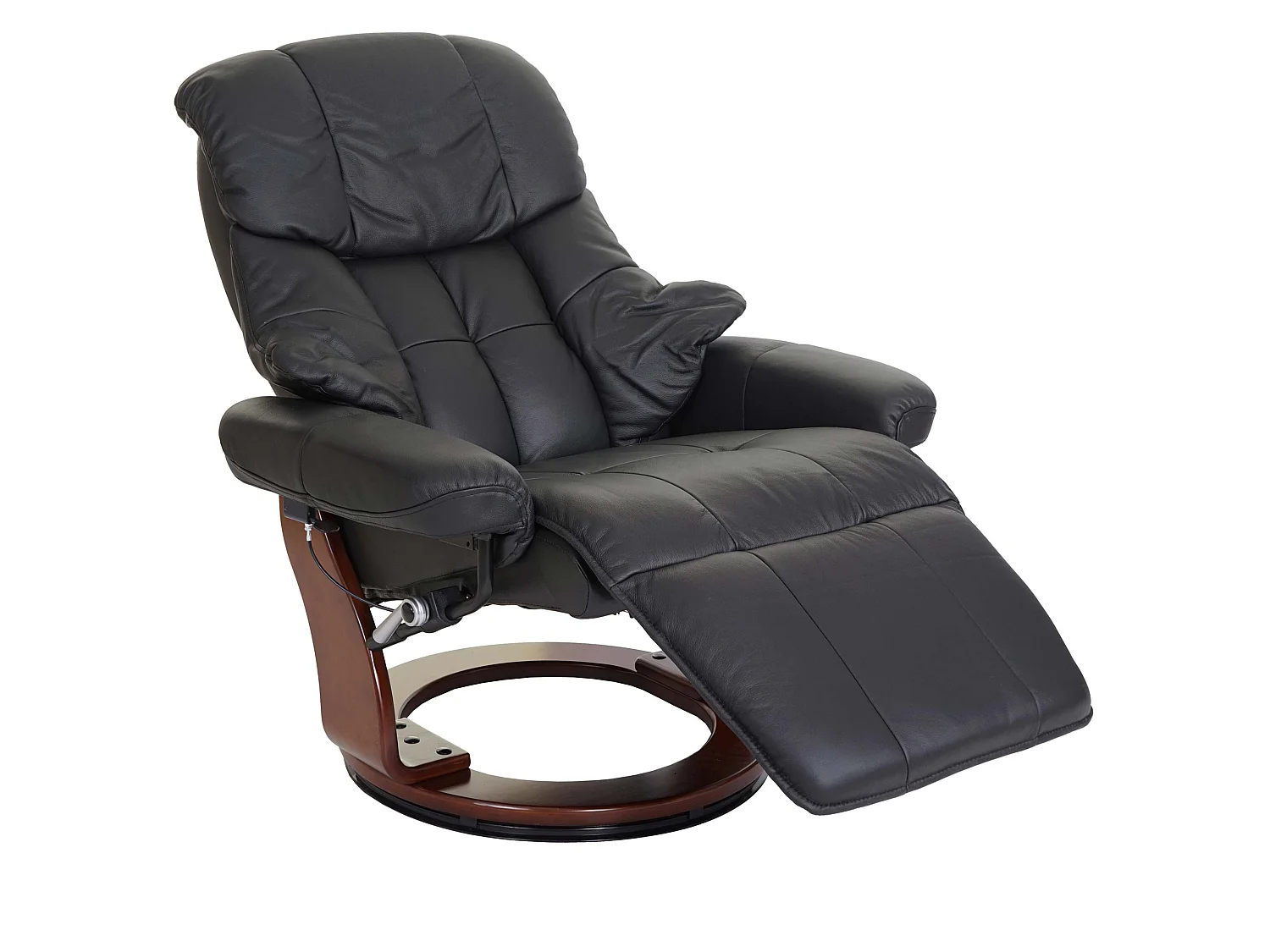 Leżanka Windsor 2,  czarny, orzechowy wygląd