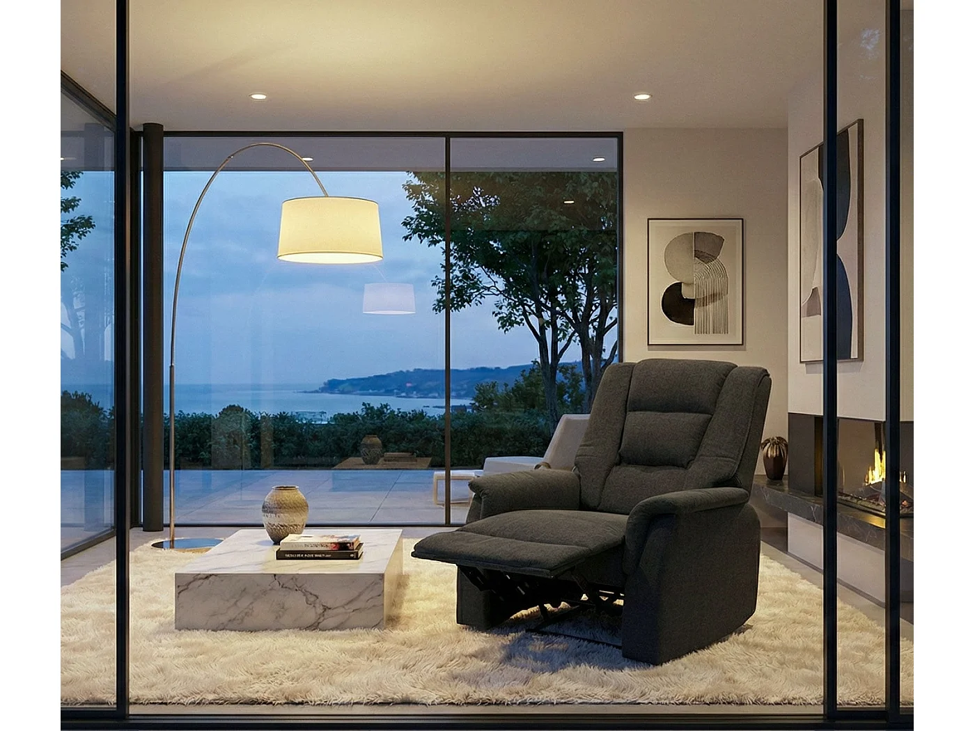 Relaxsessel MCW-F23, Grau ohne Massage- und Wärmefunktion