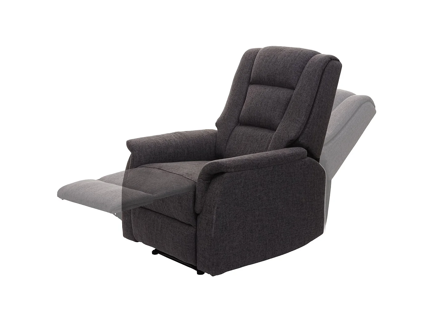 Fotel relaksacyjny MCW-F23,  szary bez funkcji masażu i ogrzewania