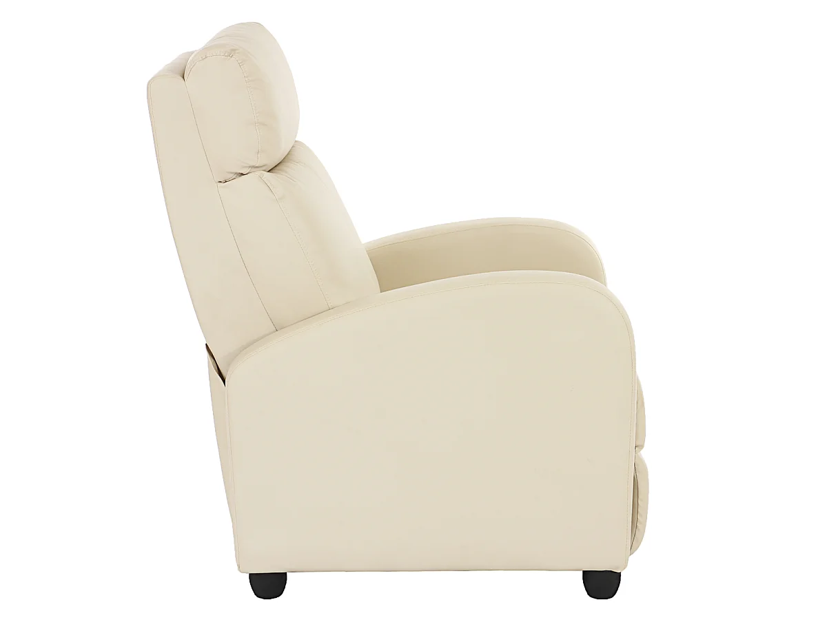 Fotel relaksacyjny Dallas,  kremowy