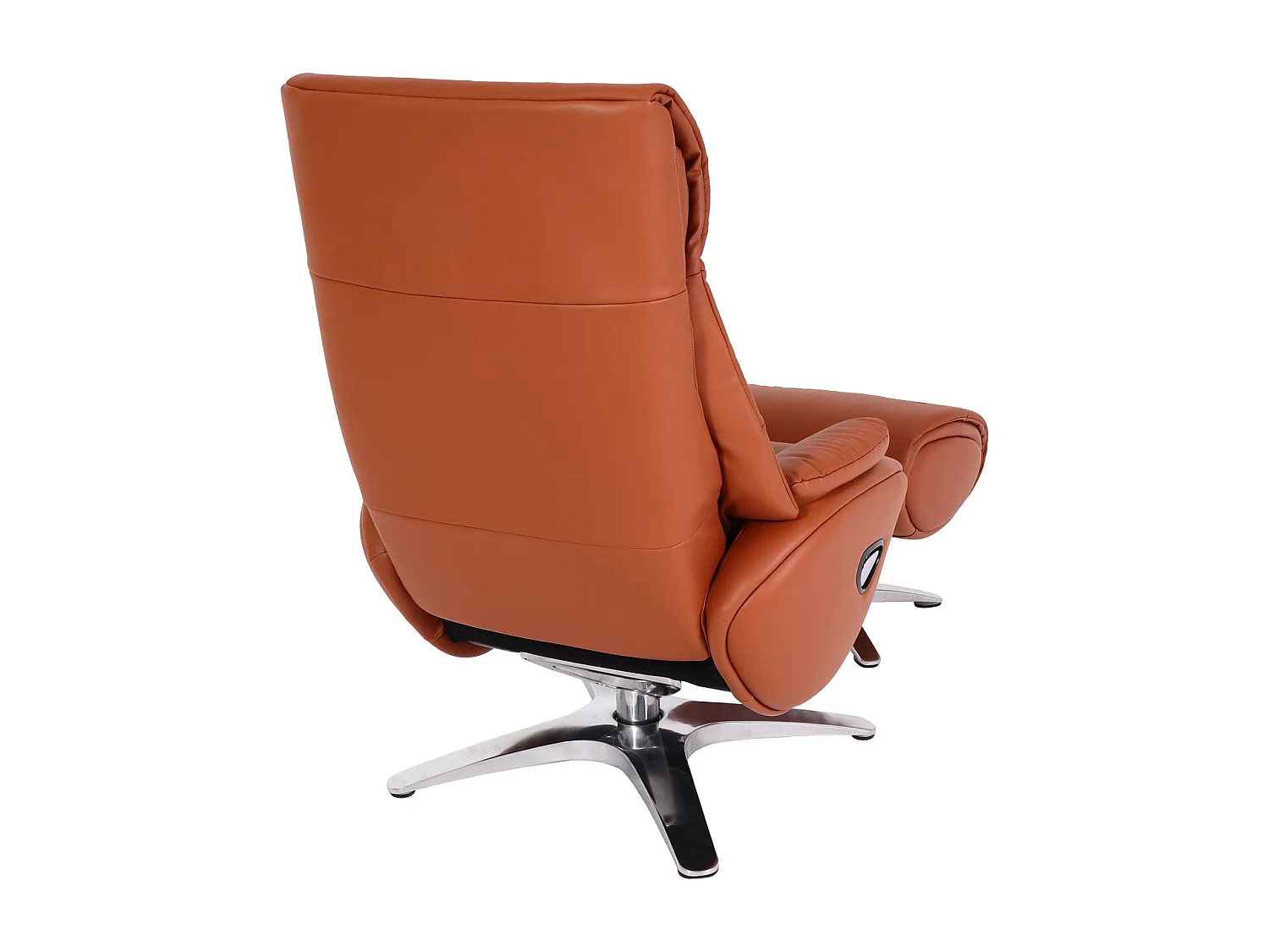 Relaxsessel mit Hocker MCW-K98, Braun