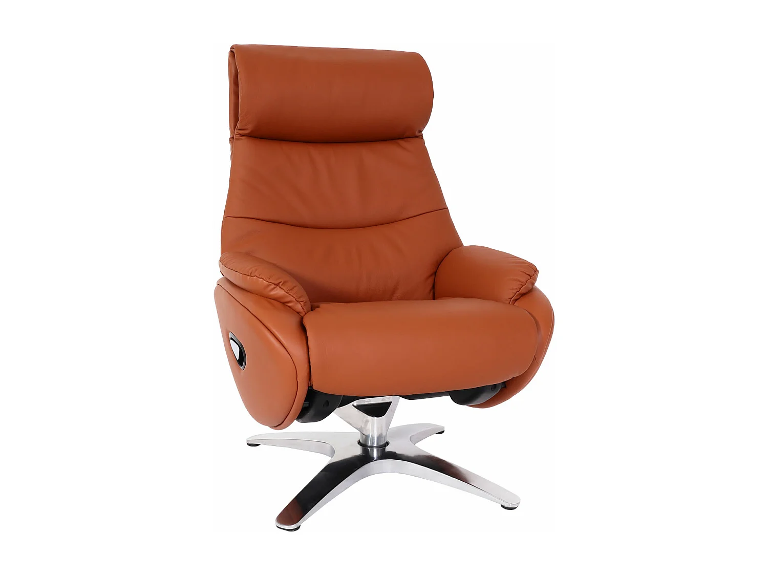 Relaxsessel mit Hocker MCW-K98, Braun