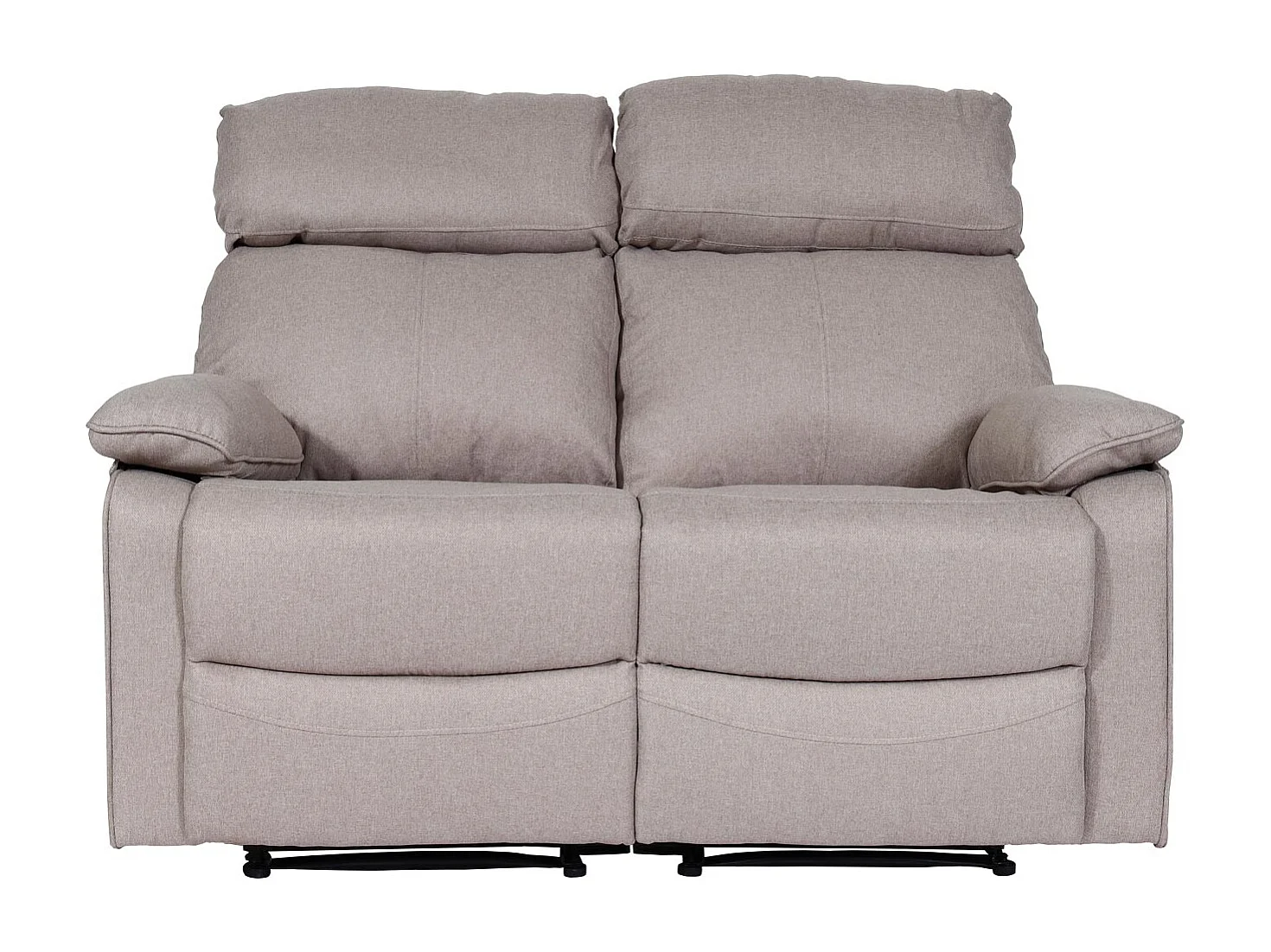 2-zits bioscoopstoel MCW-L93,  grijsbruin