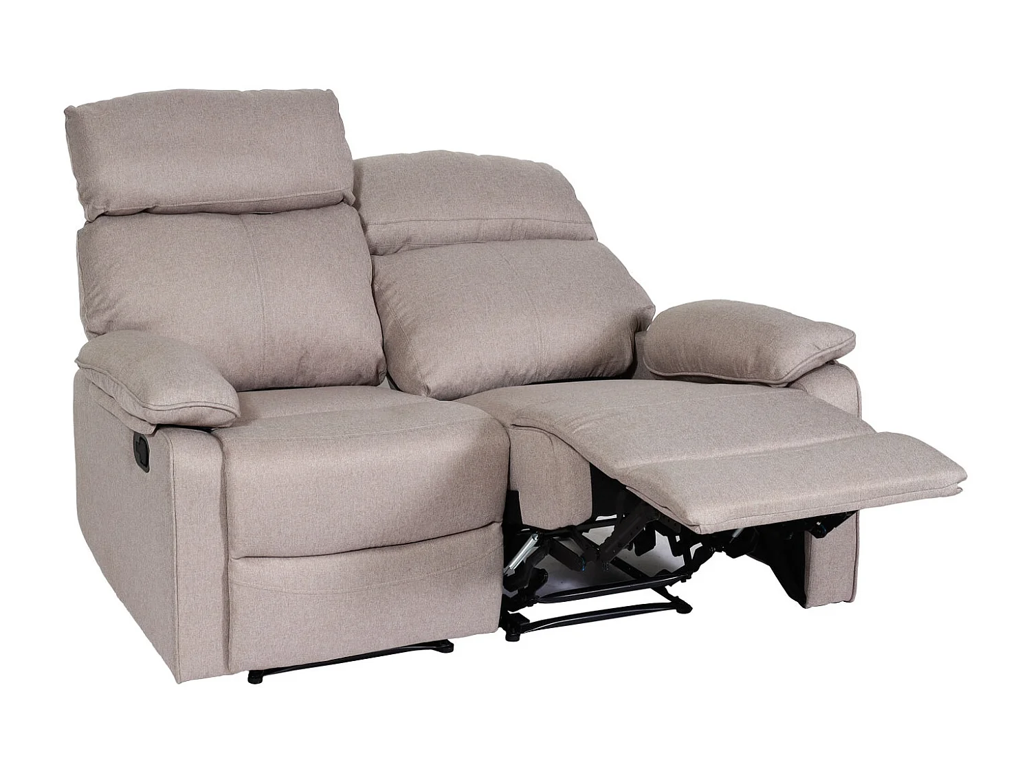 2-zits bioscoopstoel MCW-L93,  grijsbruin