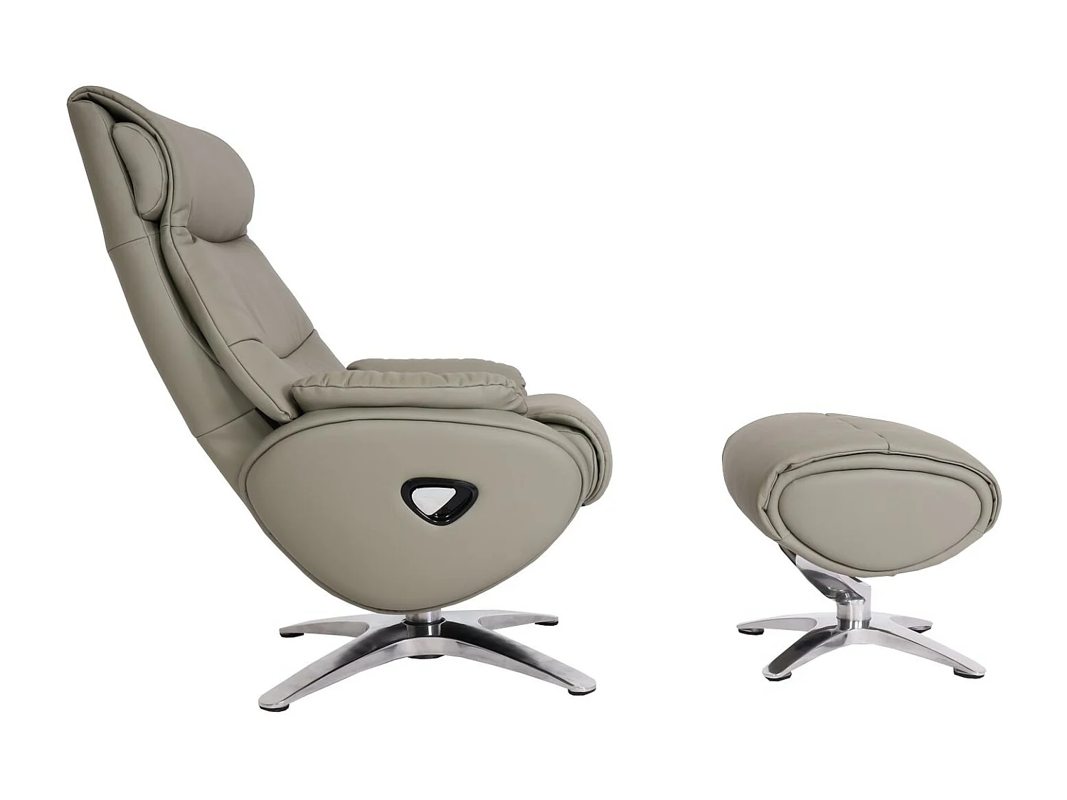 Leżanka z taboretem MCW-K98,  szary