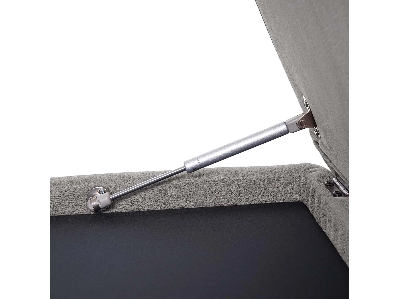 Relaxsessel Edmonton XXL, Hellgrau, Gestell naturbraun