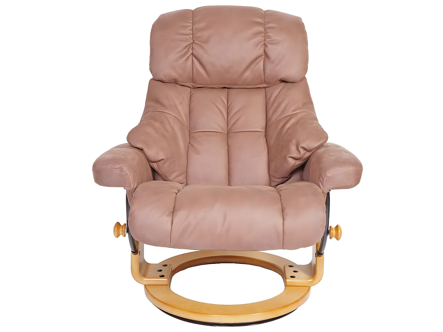 Relaxsessel Edmonton XXL, Braun, Gestell naturbraun