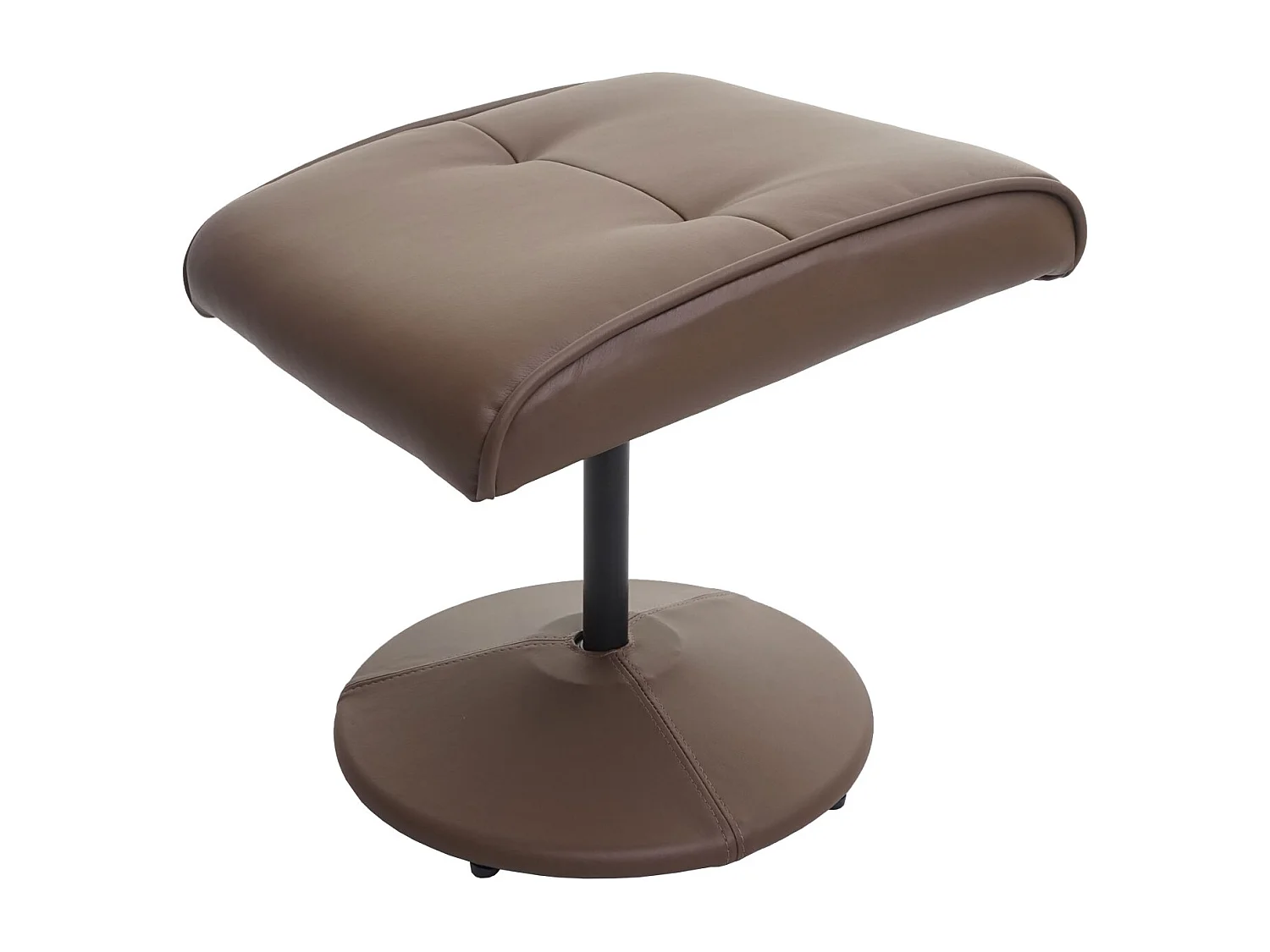 Leżanka Stockholm,  imitacja skóry, ciemnoszary