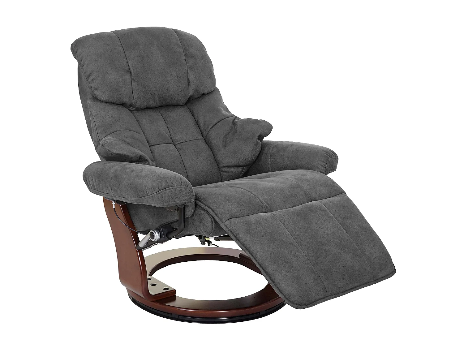 Leżanka Windsor 2,  ciemnoszary, orzechowy wygląd