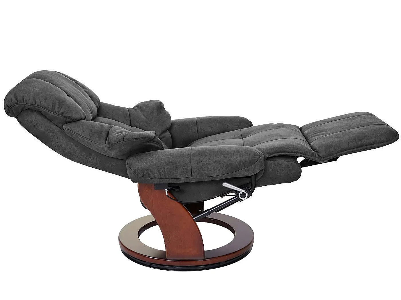 Leżanka Windsor 2,  ciemnoszary, orzechowy wygląd