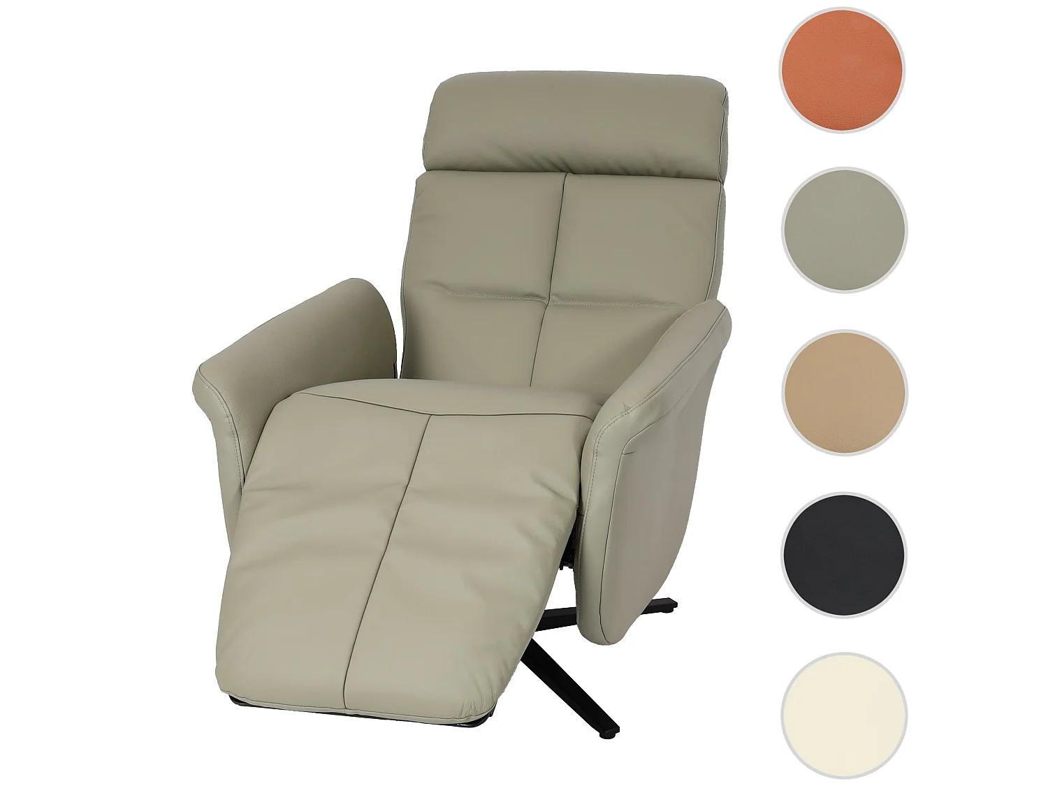 Poltrona reclinável MCW-L10,  cinzento