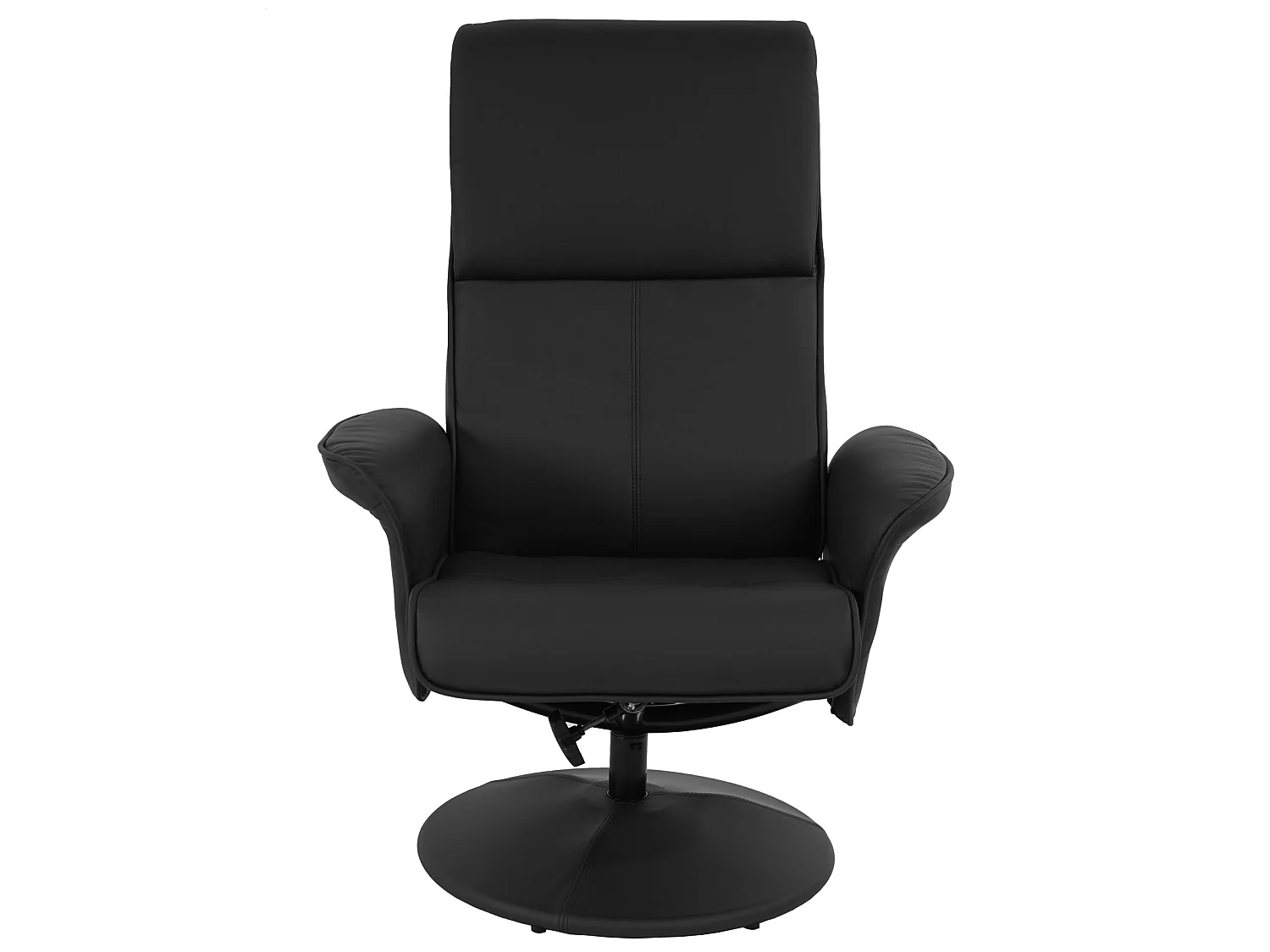 Leżanka Stockholm,  imitacja skóry, czarny