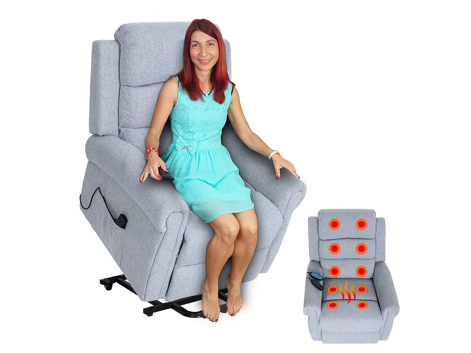 Fernsehsessel MCW-K63, Hellgrau