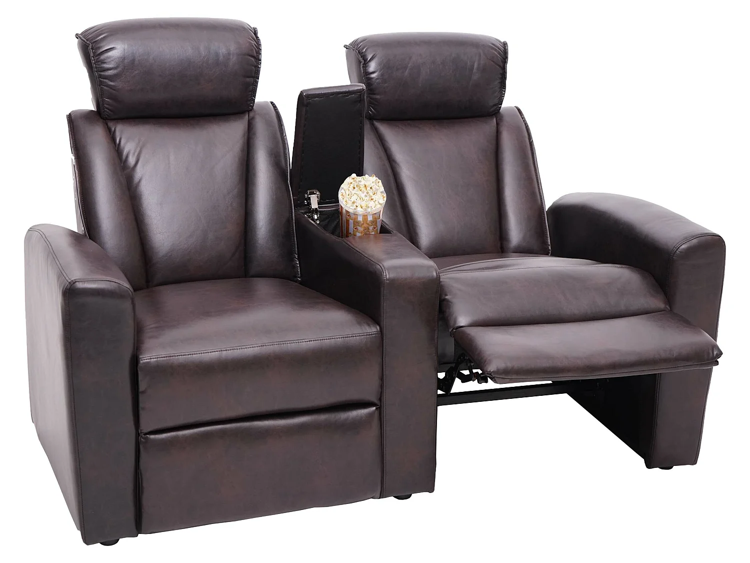 Relaxfauteuil MCW-H30 (set van 2),  bruin