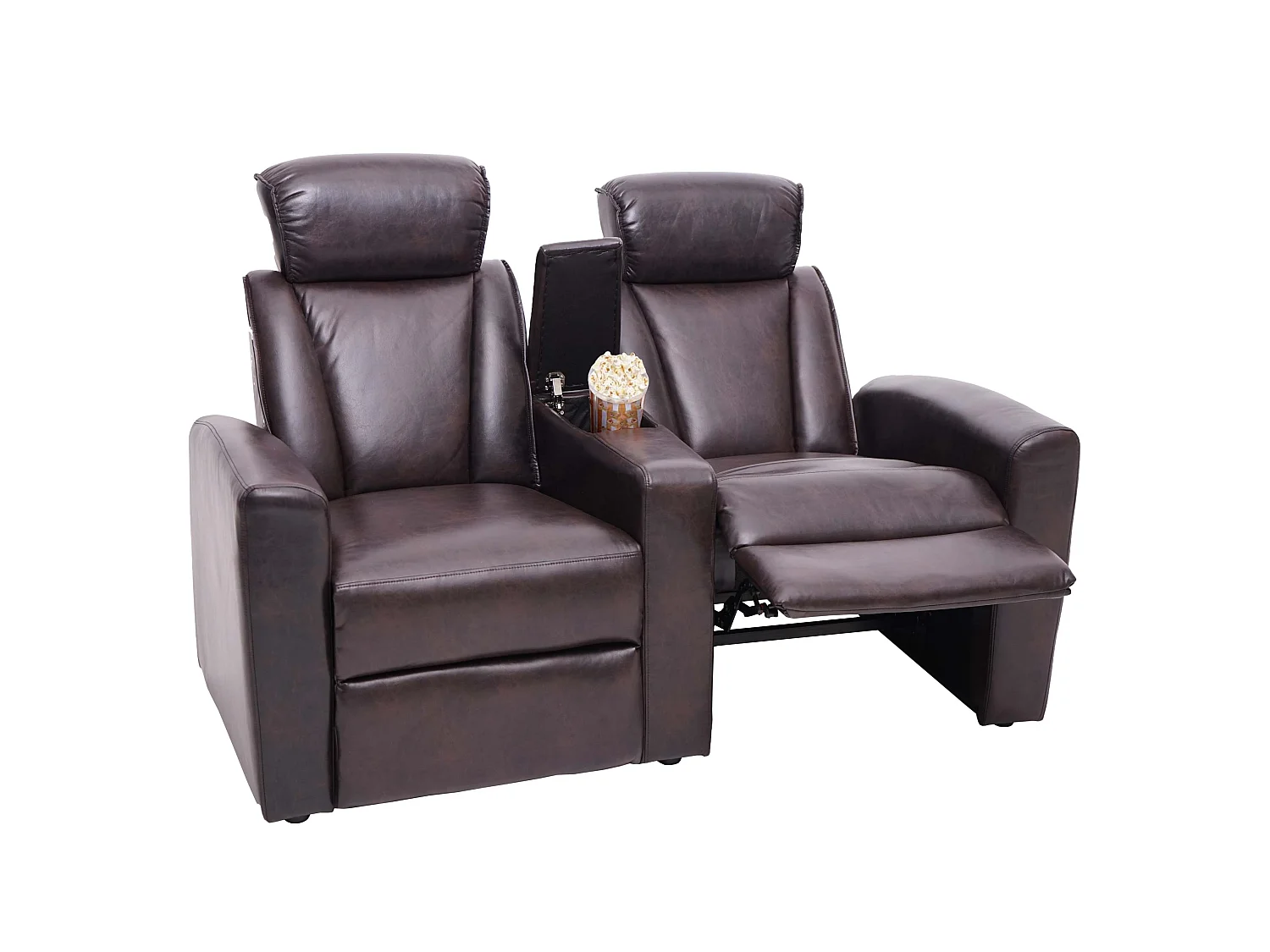 Relaxfauteuil MCW-H30 (set van 2),  bruin