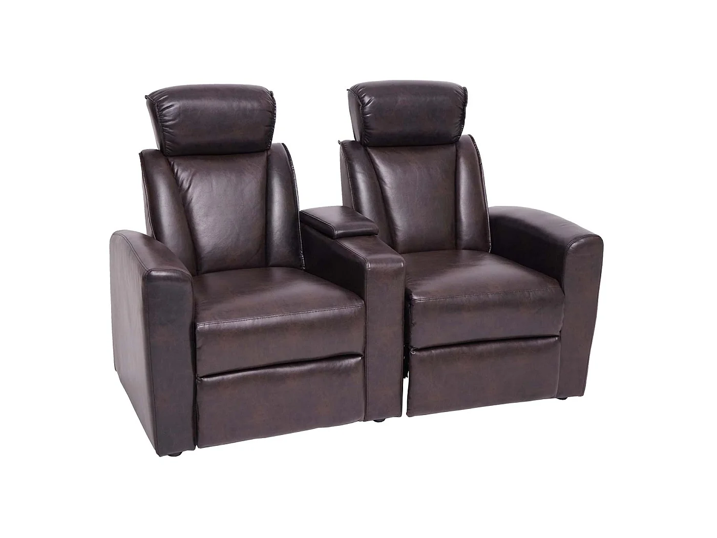 Relaxfauteuil MCW-H30 (set van 2),  bruin