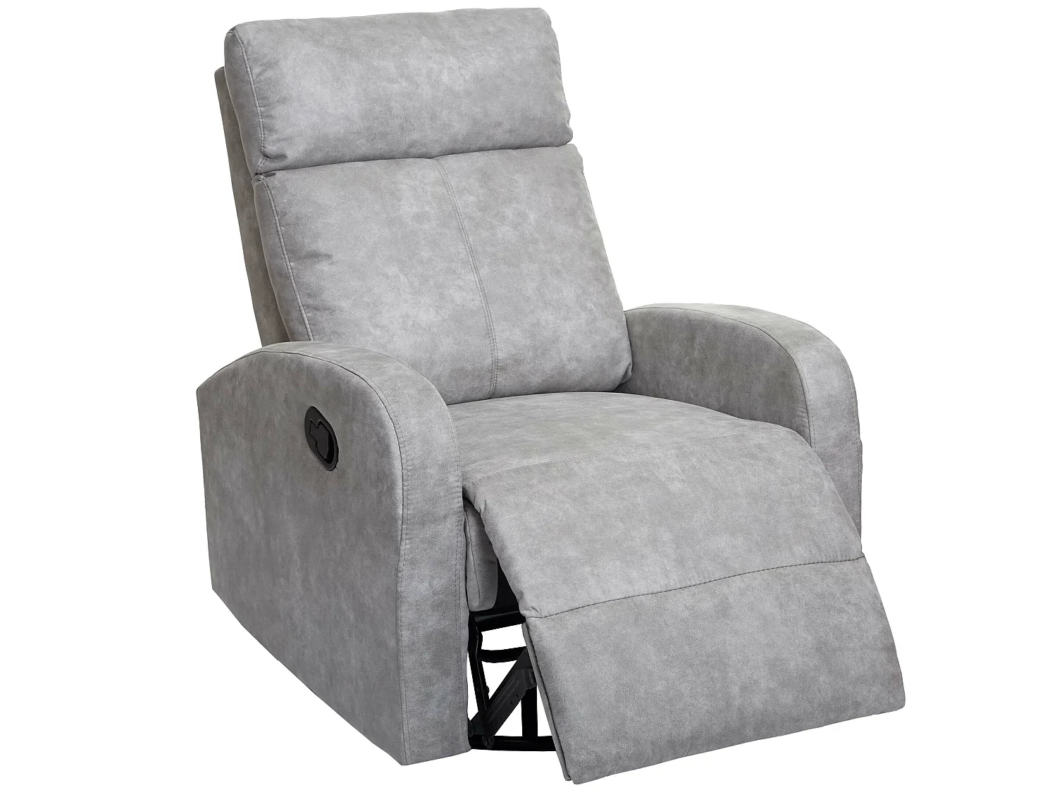 Televisiefotel MCW-A54 Premium,  stof/textiel lichtgrijs