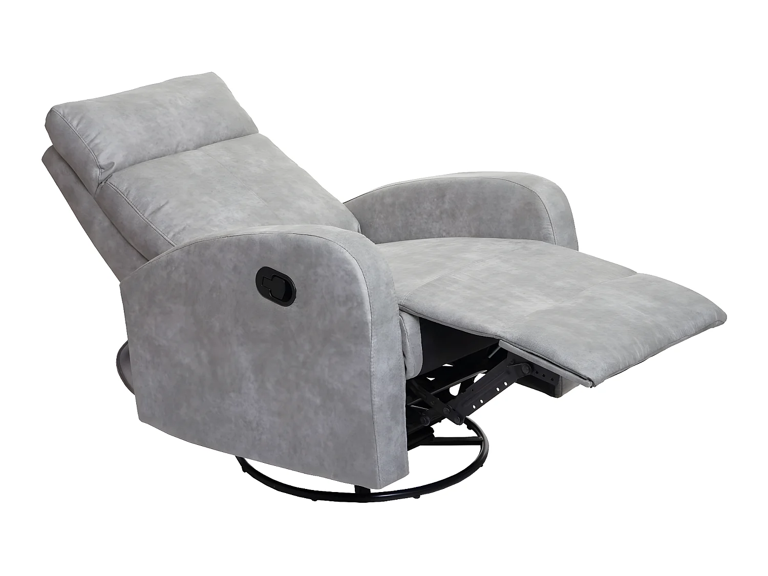 Televisiefotel MCW-A54 Premium,  stof/textiel lichtgrijs