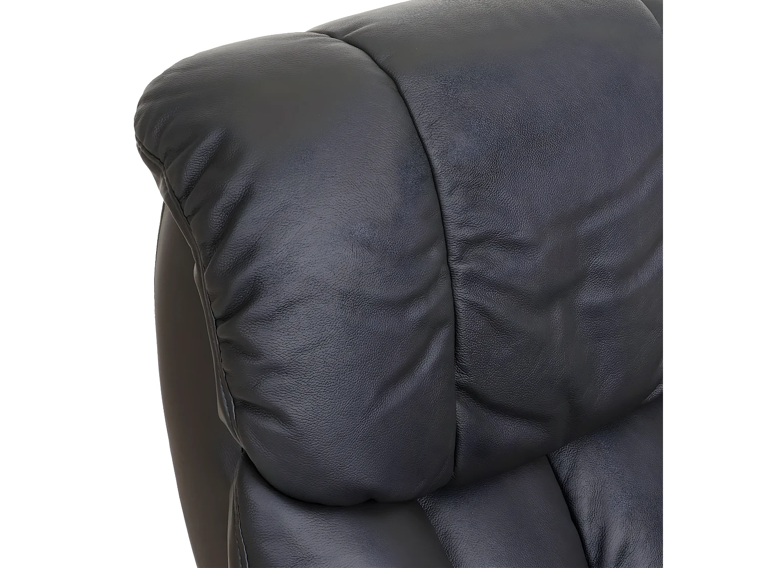 Leżanka Windsor XXL z taboretem,  czarny, orzechowy wygląd