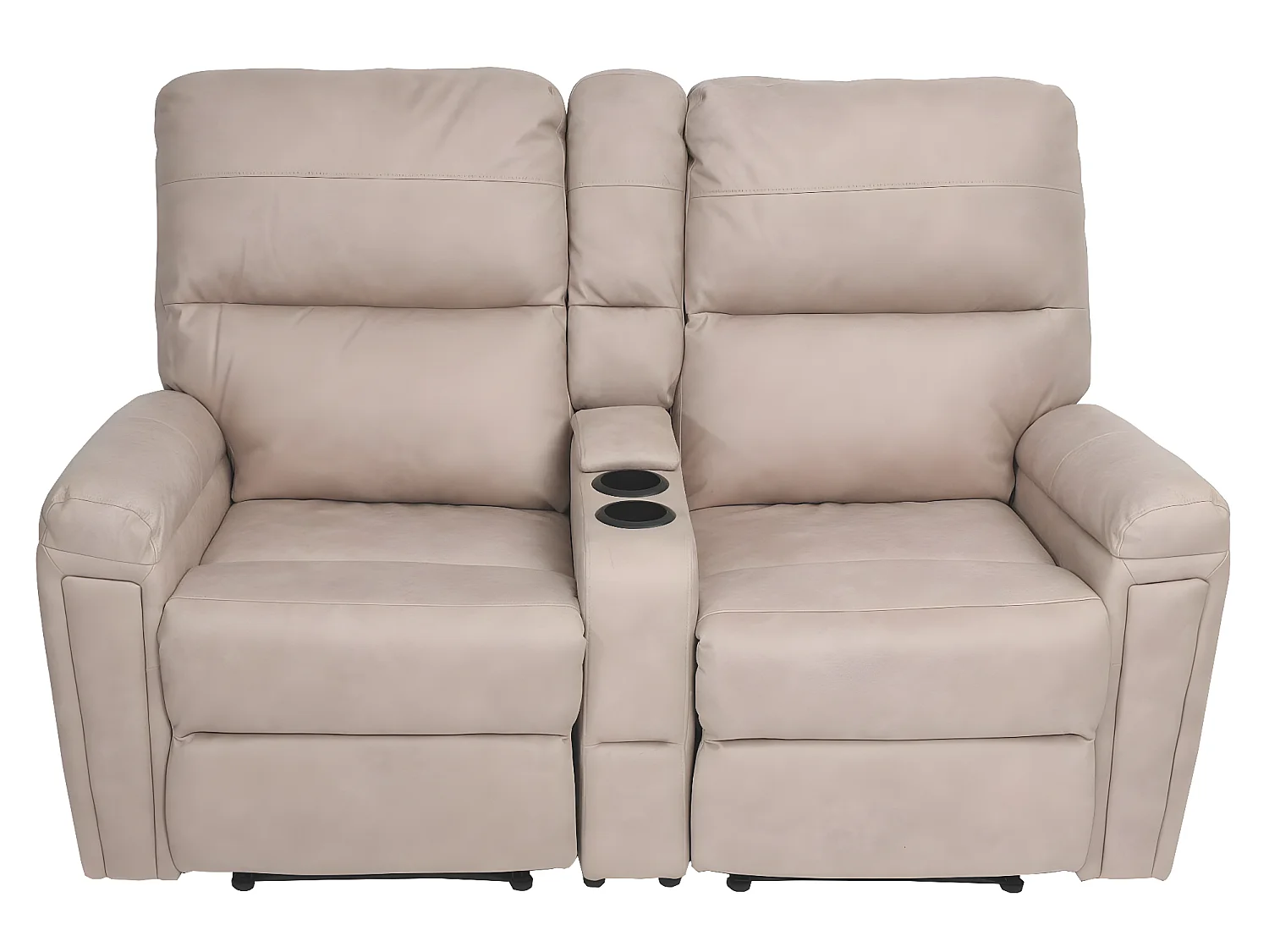 Poltrona da cinema 2 posti MCW-K17 regolabile tessuto beige