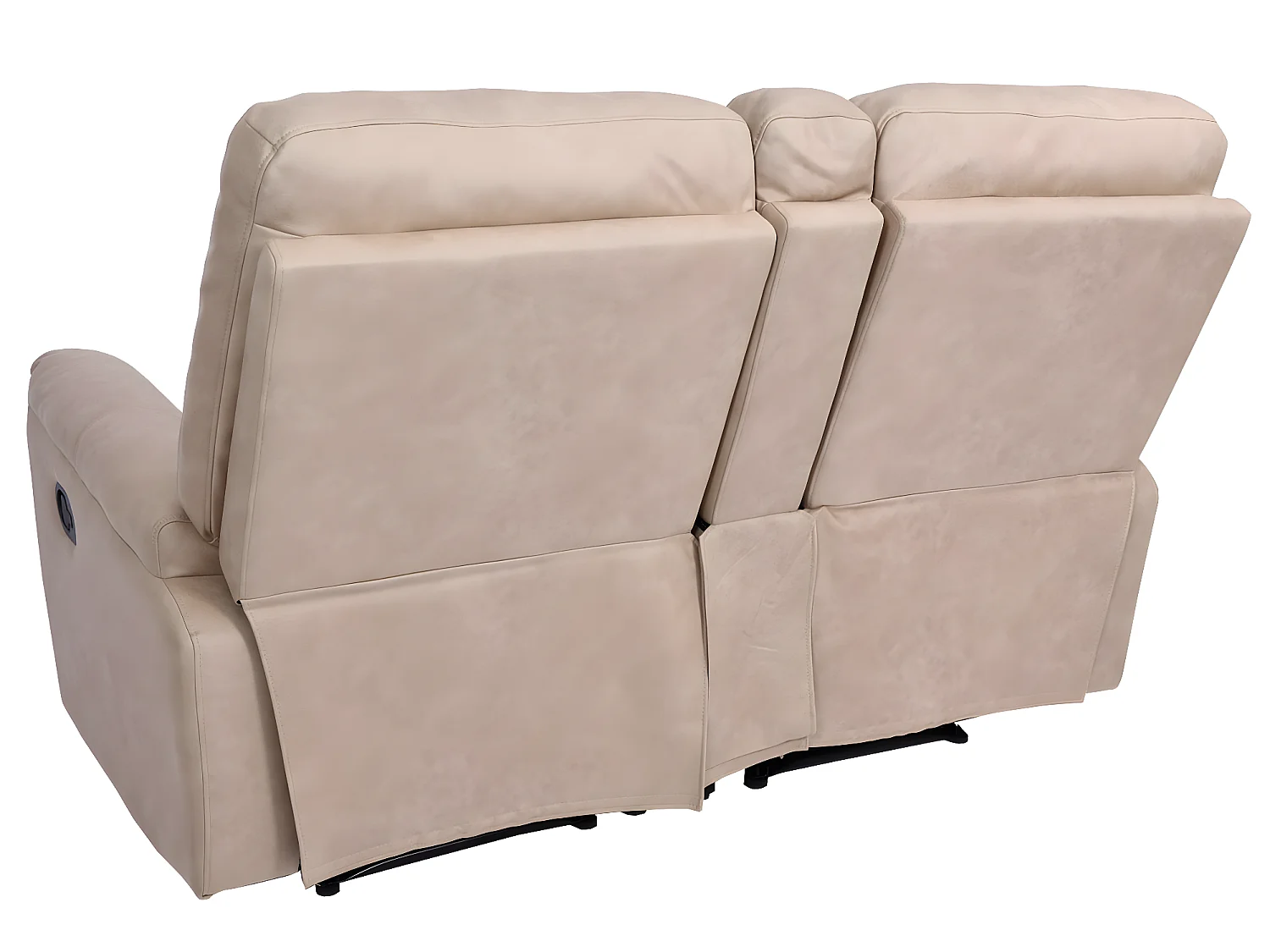 Poltrona da cinema 2 posti MCW-K17 regolabile tessuto beige