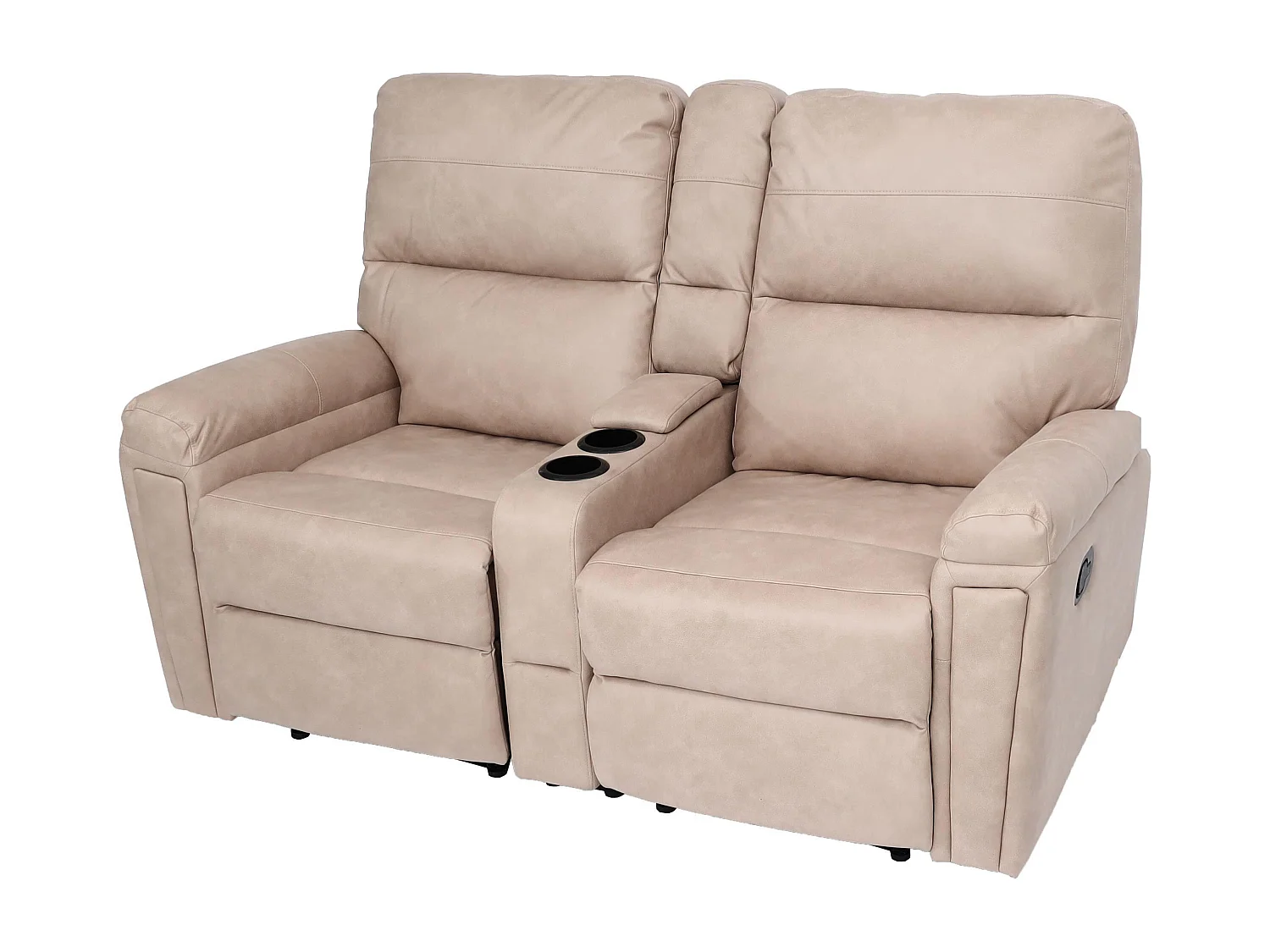 2-osobowy fotel kinowy MCW-K17,  tkanina/tekstylia beżowy