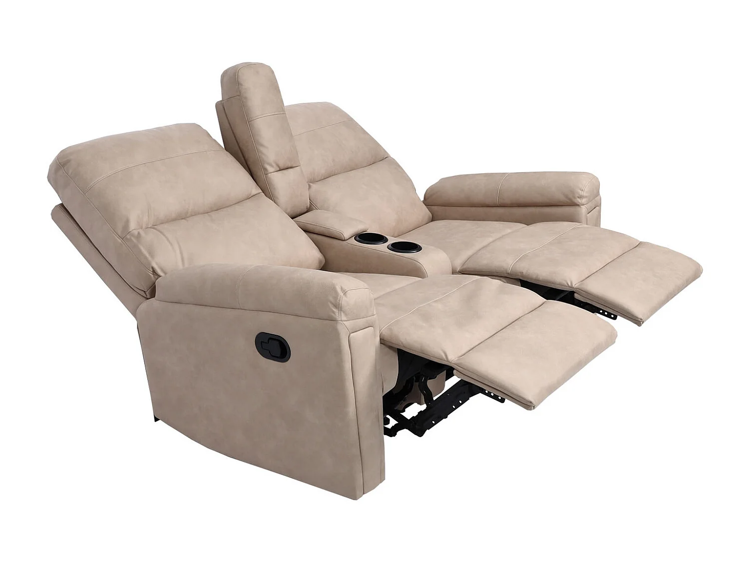 2-osobowy fotel kinowy MCW-K17,  tkanina/tekstylia beżowy