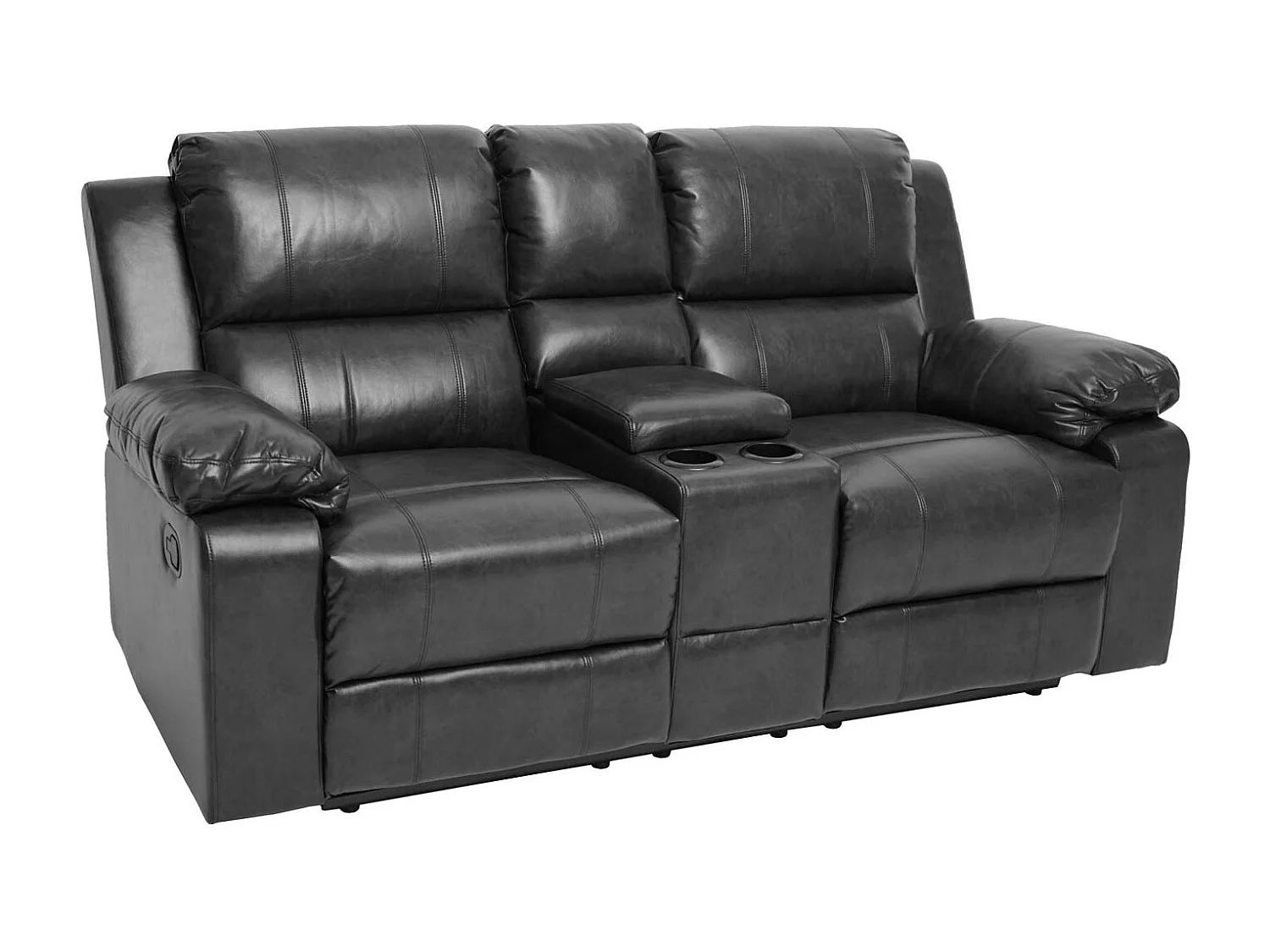 2-zits bioscoopstoel MCW-H29,  zwart