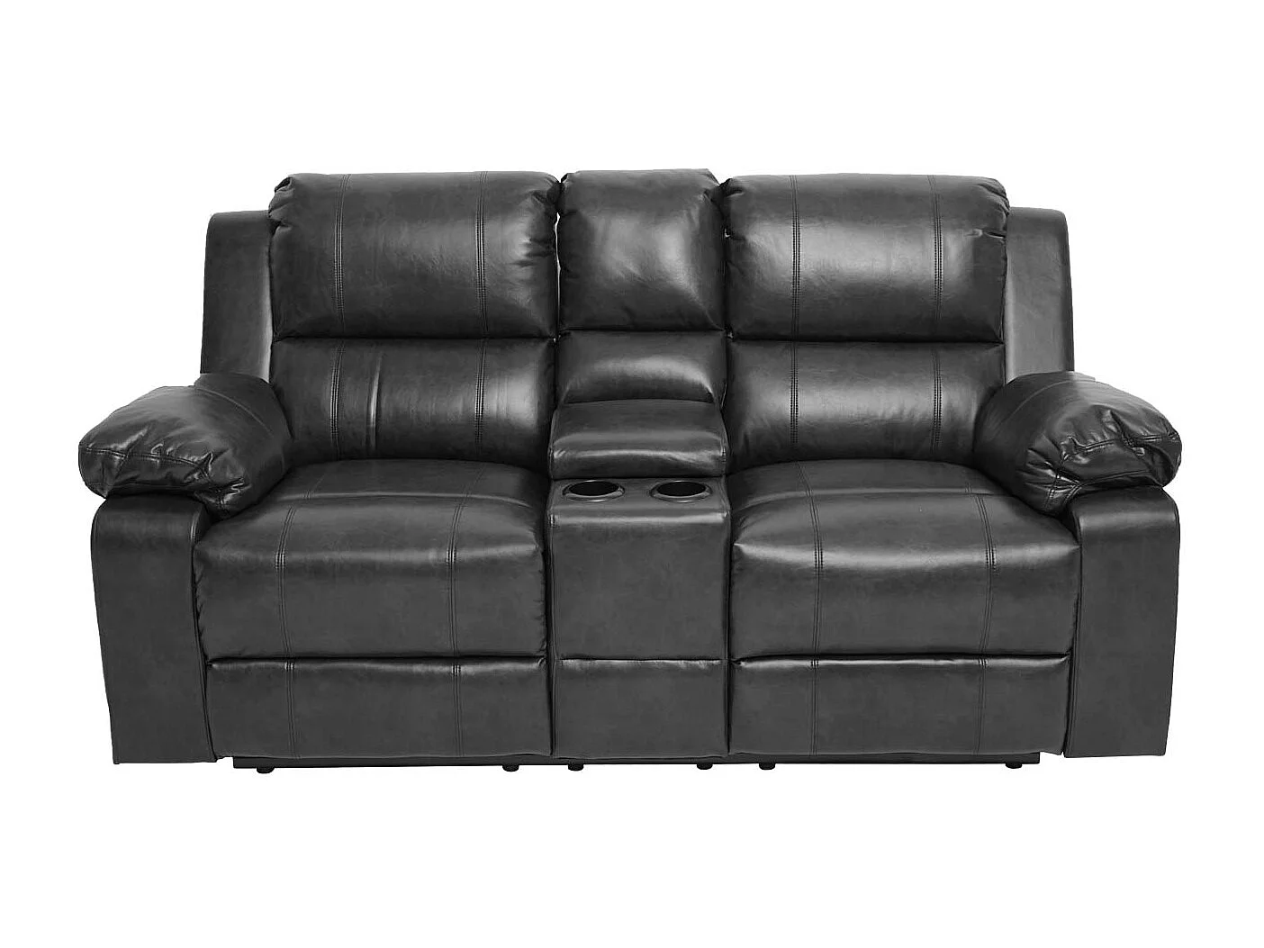 2-zits bioscoopstoel MCW-H29,  zwart