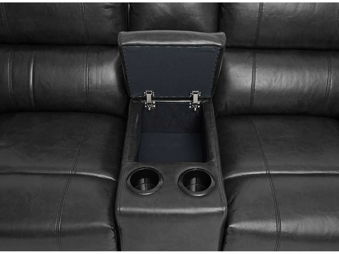 2-zits bioscoopstoel MCW-H29,  zwart