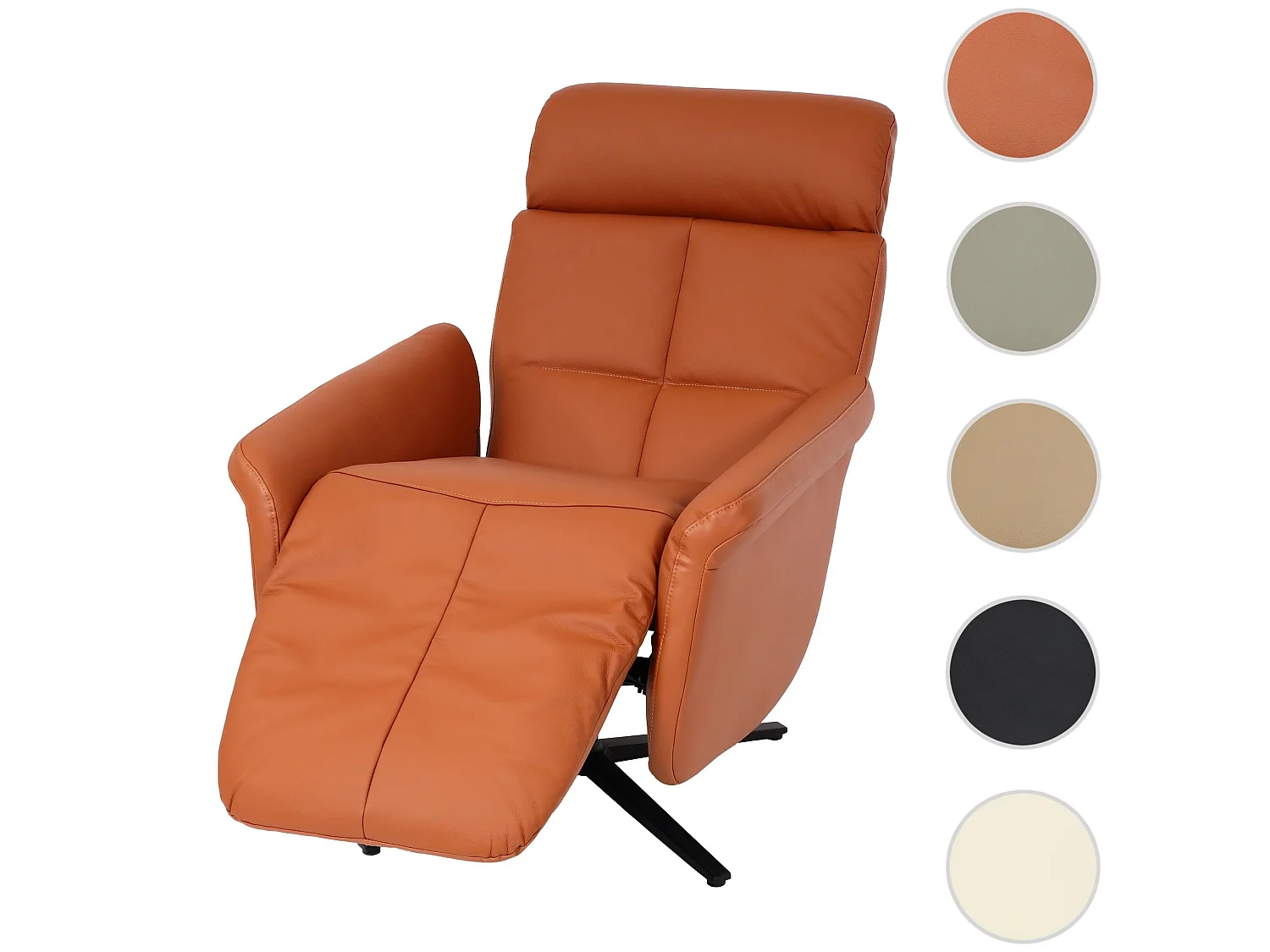 Relaxsessel MCW-L10, Terracotta-braun