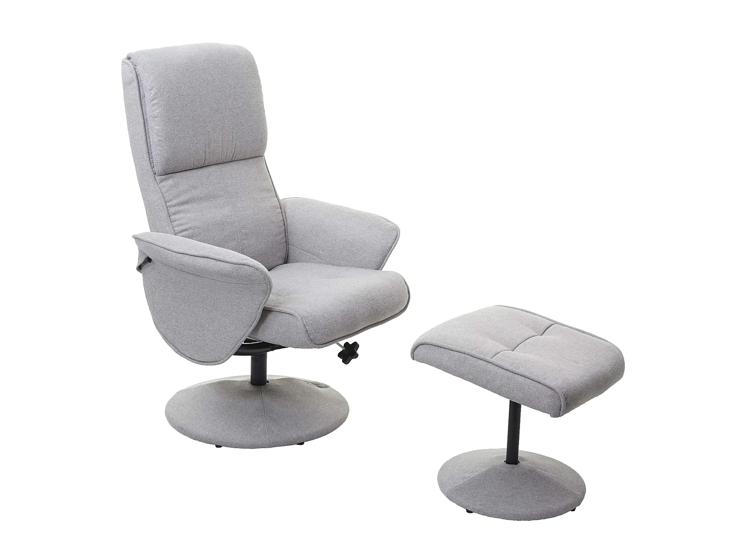 Leżanka Stockholm,  tkanina/tekstylia, jasnoszary