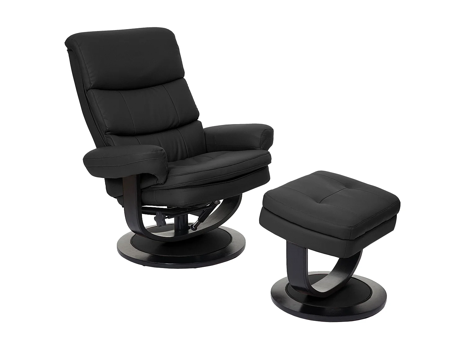 Relaxfauteuil MCW-C16,  kunstleer zwart