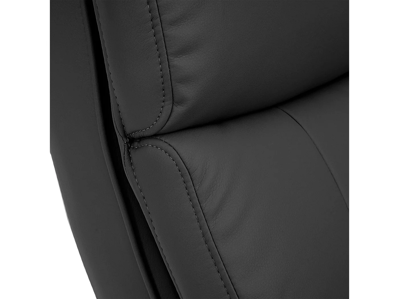 Relaxfauteuil MCW-C16,  kunstleer zwart