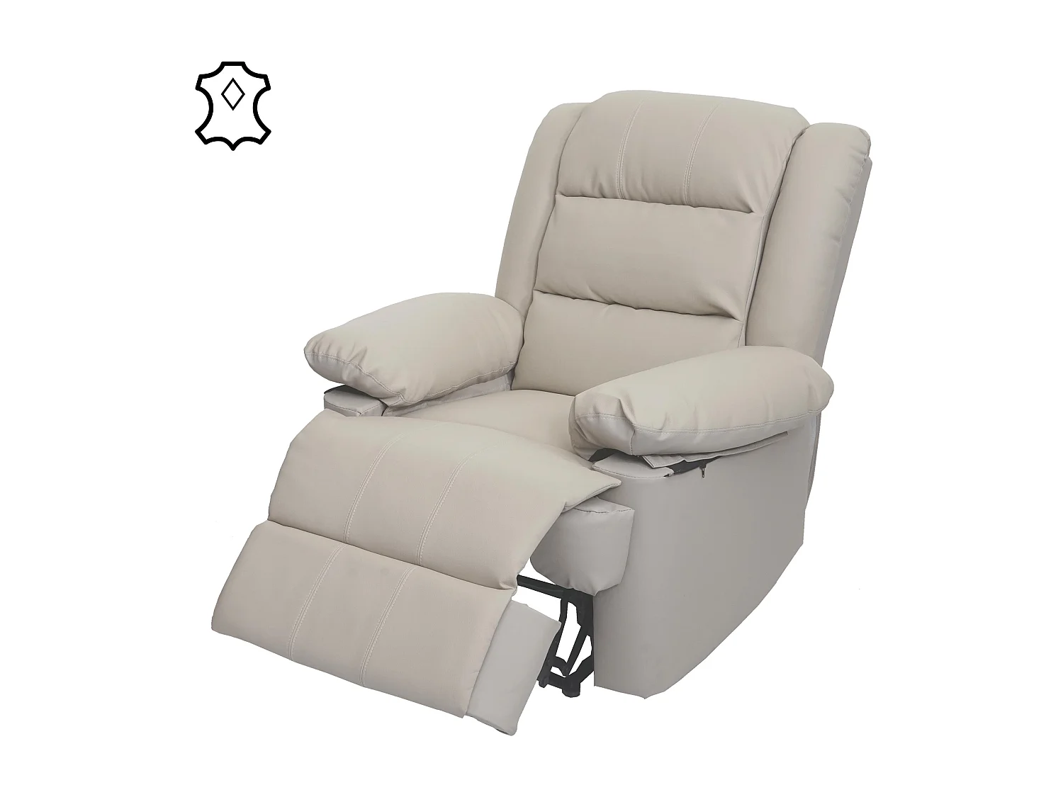 Relaxfauteuil MCW-G15,  crème