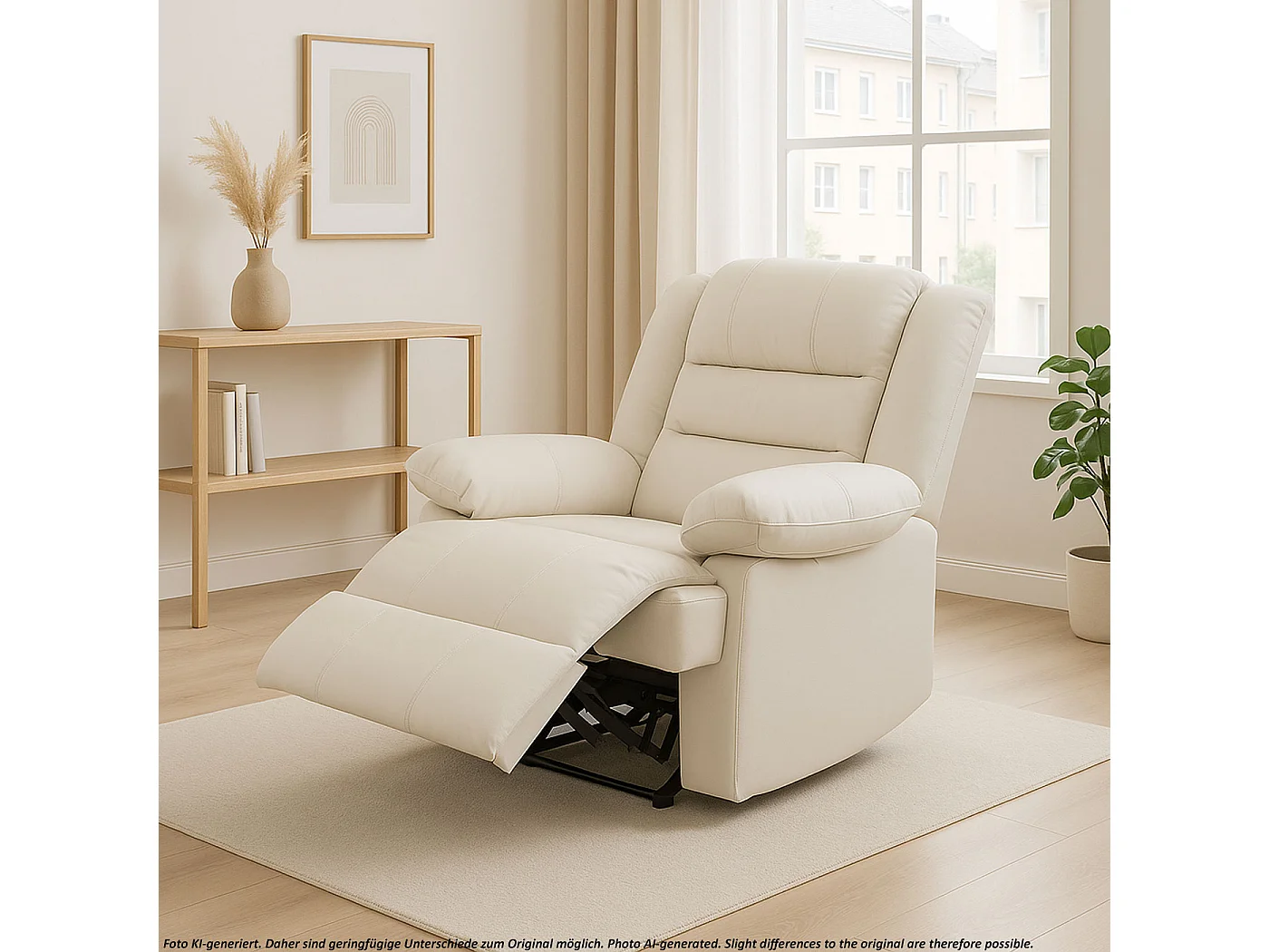 Relaxfauteuil MCW-G15,  crème