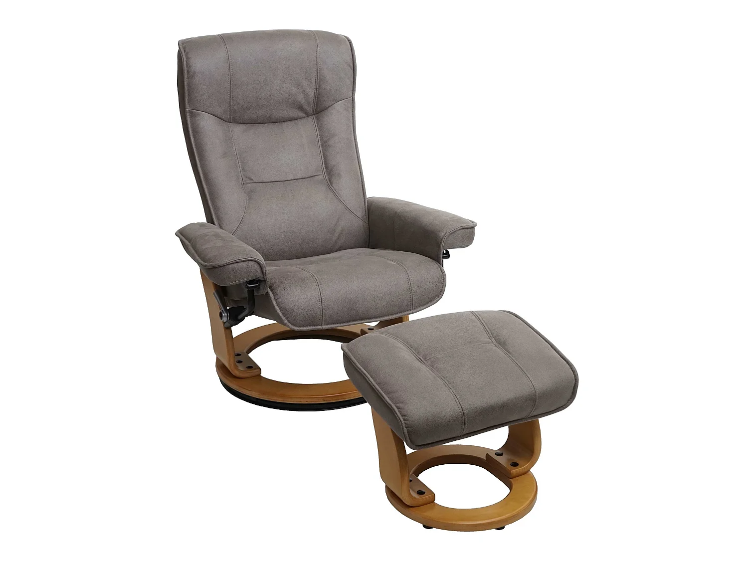 Leżanka Halifax,  jasnoszary, naturalny brąz