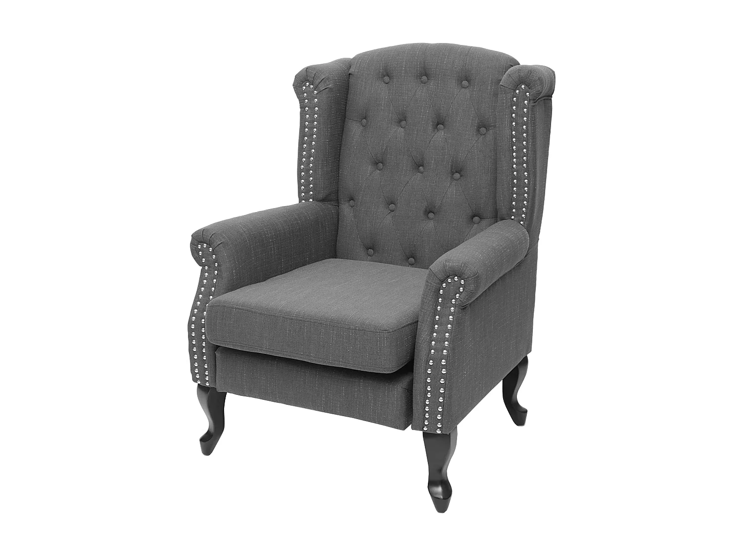 Relaxfauteuil Oxford,  donkergrijs zonder voetenbank