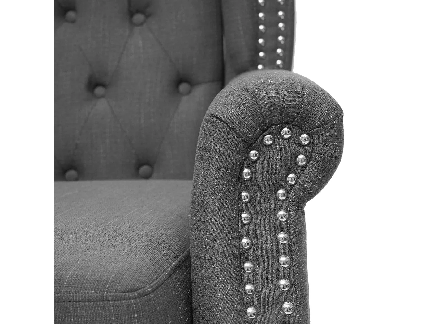 Relaxfauteuil Oxford,  donkergrijs zonder voetenbank